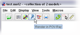 POV-Ray export from toolbar